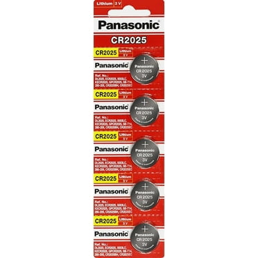 Panasonic CR2025 3V Lithium Battery Single Use Batteries (5 Pack)