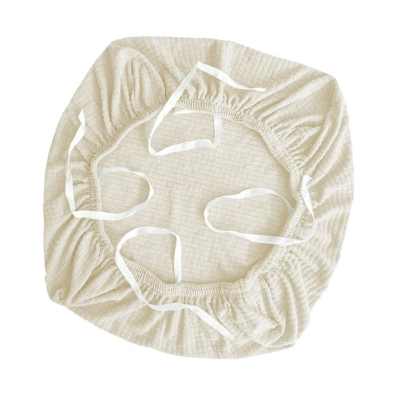 TISHITA Office Chair Cover Elastic Seat Cover Nonslip Universal, Stretch Thick Replacement Soft Armrests Slipcover Swivel Chair Cover , White