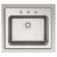 thumbnail image 2 of Kohler 5798-3-NA 25 in. Top Mount Single Bowl Utility Sink - Stainless Steel, 2 of 6