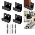 thumbnail image 1 of 4x Stainless Steel Flat Hooks Hanger Tile Billboard Display Board Holder, 1 of 5