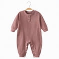 thumbnail image 2 of JUMEYU Baby Boy Romper Newborn Baby Boy Clothes Print Bodysuit Long Sleeve Jumpsuit Outfits Set 0 3 6 9 12 18 24 Months (Coffee,Newborn), 2 of 4