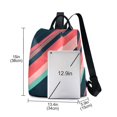 thumbnail image 3 of FORMRS Women's Travel Backpack Purse Anti-Theft Hidden Pockets Casual Shoulder Bag, Pink Geometric, 3 of 7