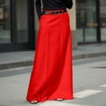 thumbnail image 3 of Long Maxi Skirt for Women Elegant High Waisted H Line Long Straight Casual Floor Pencil Skirt with Pockets, 3 of 5