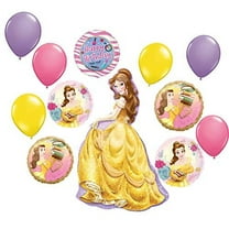 Beauty and the Beast Party Supplies Princess Belle Birthday Balloon Bouquet Decorations 12 piece kit
