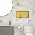 thumbnail image 3 of Logmey 25x13 Inch Stainless Steel Gold Bathroom Shower Niche Built-in Wall Shower Shelve, Living room/Bedroom/Kitchen Storage Shelve, 3 of 9