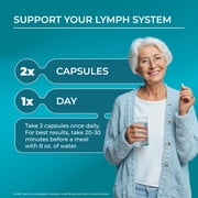 PUREHEALTH RESEARCH Lymph System Support Supplement - Lymphatic Drainage Supplement with Dandelion Extract, Cleavers, Burdock Powder - Reduce Swelling and Cleanse Lymph