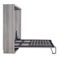 thumbnail image 6 of Noble House Xandrel Full Size Murphy Bed, Folding Wall Bed Cabinet with Metal Frame and Pine Slats, Gray, 6 of 9