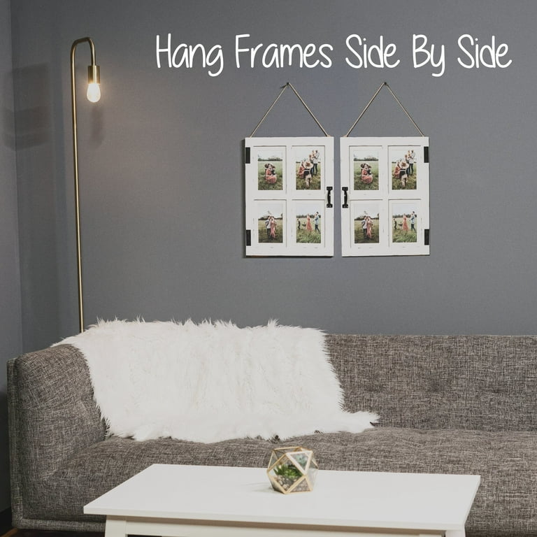 GLM 4x6 or 5x7 Collage Picture Frames for Wall, Holds 5 Photos, 5x7 Picture  Frame Collage or 4x6 Picture Frame Collage, Farmhouse Picture Frames