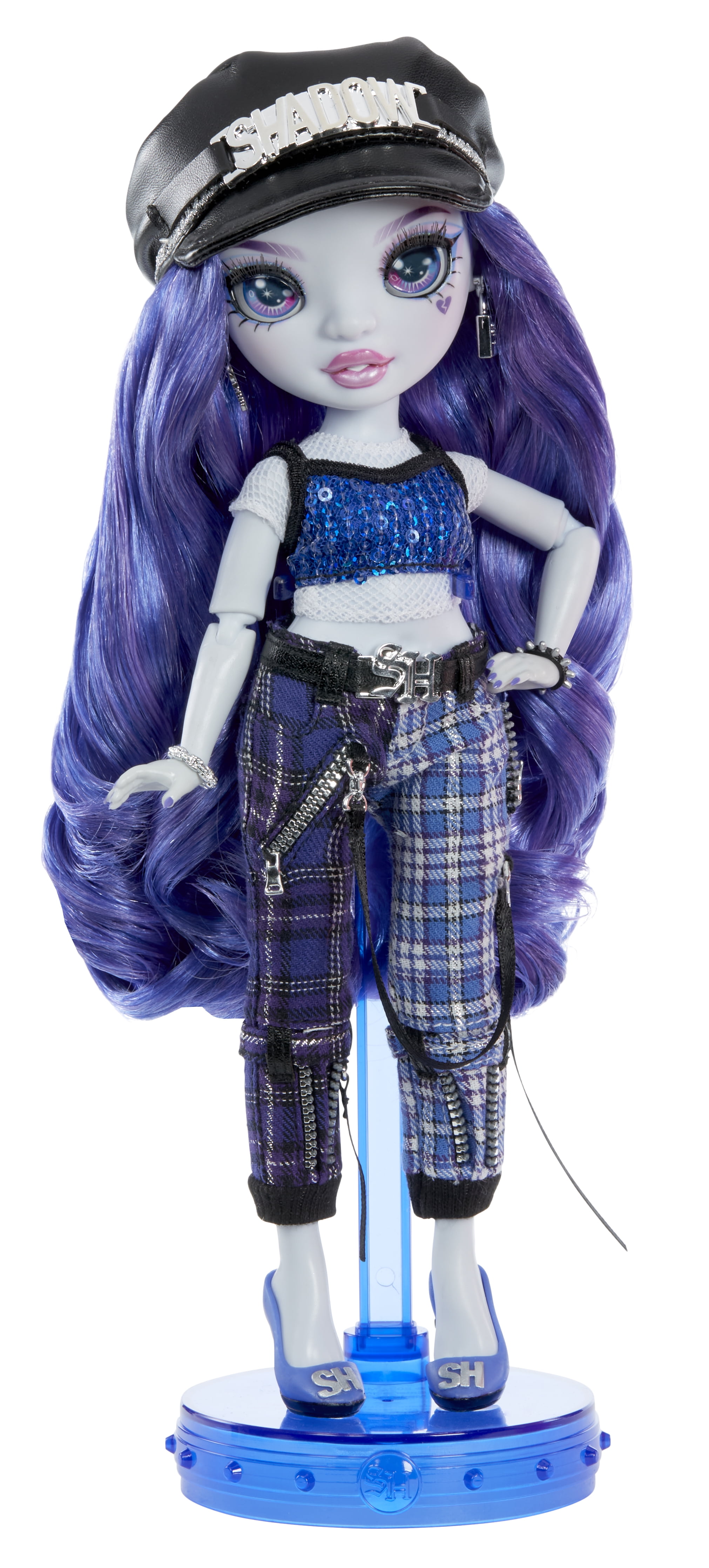 Rainbow High Vision and Neon Shadow-Uma Vanhoose (Neon Blue) Posable  Fashion Doll. 2 Designer Outfits to Mix & Match, Rock Band Accessories  Playset