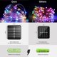thumbnail image 4 of Guirlande lumineuse solaire d'extérieur multicolore 24 m 240 LED 8 modes Batterie 1200 mAh Guirlande lumineuse solaire pour balcon, arbres, terrasse, mariage, fête, jardin Kuyhfg Bienvenido a Kuyhfg, 4 of 5
