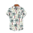 thumbnail image 6 of COSFO Short Sleeve Button Down Men Summer Hawaiian Tops Relaxed Fit with Pocket Tropical Collared Shirts for Men, 6 of 6