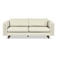 thumbnail image 3 of Simpli Home Jones 84 inch Wide Contemporary Sofa in Ivory Tightly Woven Performance Fabric, 3 of 9