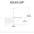 thumbnail image 2 of Slit Drum SDLED-20P-GRY Pendant, 2 of 3