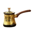 thumbnail image 3 of Tnarru Turkish Coffee Pot Chocolate Butter Milk Cup W Anti Overflow Spout Turkish Coffee Maker Saucepan for Milk for Kitchen Camping 72ml, 3 of 8