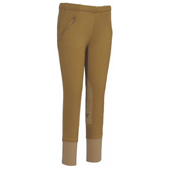 Childrens Unifleece Pull On Stretch Fleece Knee Patch Breeches