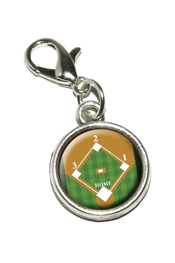 Baseball Field Bracelet Charm