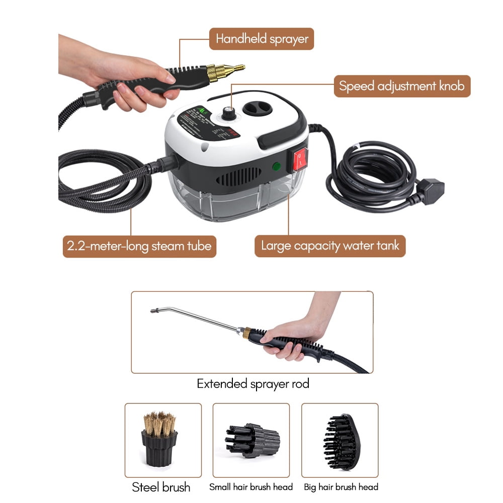 2500W Portable Handheld Steam Cleaner - High Temperature Pressurized Steam For Cleaning 9 thumbnail image