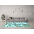 thumbnail image 3 of Ahgly Company Indoor Rectangle Abstract Light Blue Modern Area Rugs, 6' x 9', 3 of 4