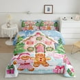 thumbnail image 2 of jejeloiucartoon Bear Biscuit Bedding Comforter Set,Fairy Tale Casytle Twin Comforter Sets,Christmas Theme Bedding Set For Child,Super Cozy Room Decoration Reversible,2-Piece, 2 of 8