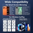 thumbnail image 3 of Koogold 3-in-1 Wireless CarPlay Adapter with Video Streaming, Screen Mirroring & Fast Charging, Enables Net-Flix/YouTube/TikTok via Wired Connection,, 3 of 9