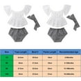 thumbnail image 2 of Ensemble 3 Pcs pour Bébé Fille d'Été: Robe à Épaules, Haut à Manches Courtes, Culottes à Rayures, 0-24 Mois, 2 of 4