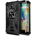 thumbnail image 5 of AT&T Fusion Z Case, AT&T Motivate Case with Tempered Glass Screen Protector (Full Coverage), Nagebee Full-Body Protective Shockproof [Military-Grade] Built in Kickstand Heavy-Duty Case (Black), 5 of 5