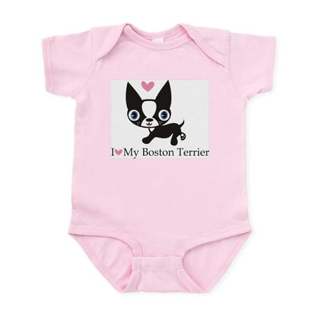 

CafePress - Boston Terrier Infant Bodysuit - Baby Light Bodysuit Size Newborn - 24 Months