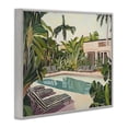 thumbnail image 2 of Stupell Industries Tropical Poolside Resort Lounge Chairs Gray Framed Giclee Art, 30 x 24, by Sisi and Seb, 2 of 8