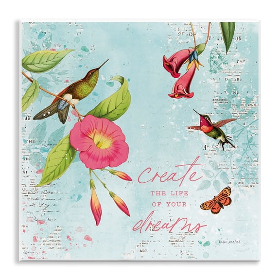 Stupell Industries Life Of Your Dreams Animals Painting Unframed Art Print Wall Art, 12 x 12