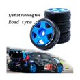 thumbnail image 5 of For Raytheon 17mm Adapter, 1/8 Rc Remote Control Flat Running Trolley Tire,black+blue, 5 of 5