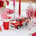 thumbnail image 3 of 3/2/1pcs Mini Valentine’S Day Metal Farm Truck Decorative Ornaments With Bride And Groom, Vintage Love Romantic Tiered Tray Decor Diecast Pickup Truck Model For Shelf Table Decor, 3 of 5