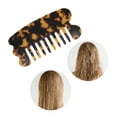 thumbnail image 5 of Unique Bargains 1 Pc Anti-Static Comb Hair Comb Brown Acetate Sheet, 5 of 5