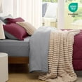 thumbnail image 4 of U by Bedsure Burgundy King Size Comforter Set - 7 Pieces Reversible King Bed in a Bag King Bed Set with Comforters, Sheets, Pillowcases & Shams, King Bedding Sets, 4 of 8