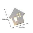 thumbnail image 3 of Xihbxyly Luces Led Navideñas de Madera con Forma de Copo de Nieve, Guirnalda de Luces a Pilas para Casitas Pequeñas, Ambiente Cálido para Dormitorios y Fiestas, Decoración Versátil para Interiores y, 3 of 3