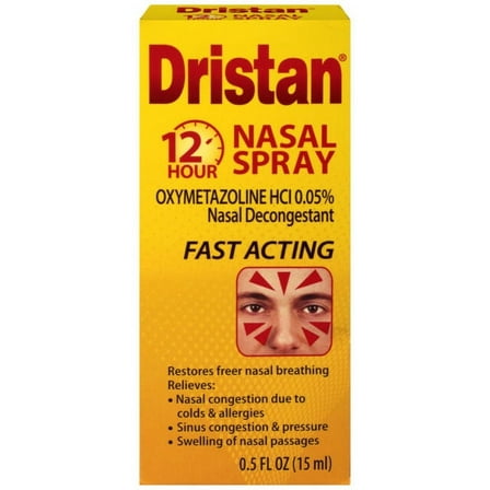 Dristan 12-Hour Nasal Decongestant Spray With Fast Acting Formula - 15 Ml