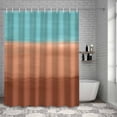 thumbnail image 3 of Shower Curtain Teal Orange Bathroom Curtains with Hooks, Waterproof Fabric Gradient Pure Color Bath Shower Curtains Set for Bathroom Bathtubs Decor 36x72 Inch, 3 of 9