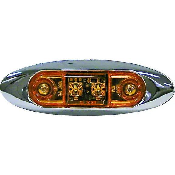 Peterson V168XA Led Light, 9/16 V, 2-Lamp, Led Lamp, Amber Lamp, Each