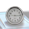 thumbnail image 1 of Car Clocks For Dashboard Stick On | Mini Hygrometer For Car With Adhesive | Adhesive Small Vent Clocks Watch With Luminous Feature For Home Vehicles Trucks RVs Boats,White Clock, 1 of 9