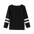 thumbnail image 4 of UFOUND Girls Long Sleeve T-Shirt Cuffs Children Crew Neck Tops T Shirt Tee Toddler Trendy Dailywear, 4 of 5