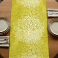 thumbnail image 5 of Table Runners 70 Inches Long Dress Scarves, Boho Flowers Farmhouse Coffee/Dining/Kitchen Table Decor, Holiday Table Runner, Yellow Floral Vintage Bohemian Watercolor 13x70 Inch, 5 of 9