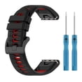 thumbnail image 2 of 22mm Two-Tone Silicone Watch Strap - Quick Release for Easy Swap, High-Quality Silica Gel, Universal Compatibility, Water-Resistant, Stylish Comfortable, 2 of 4