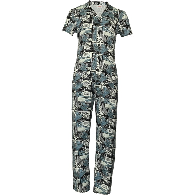 Pijama Dtr Spiderman para Niño Set Camisera Manga Corta con Pantalón Gris Talla 10