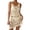 Beige, variant on DFEK Womens V Neck Bathing Suit Cover Up Mini Dress Summer Crochet Hollow Out Knit Beach Bathing Suit Swim Cover Ups Cruise Outfits Vacation Dresses for Women Black XL