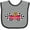 Heather and Black, variant on Inktastic Race Car Racing Bear Animal Boys or Girls Baby Bib
