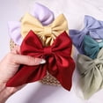 thumbnail image 2 of Horquillas con lazo para niña, pinzas para el pelo con lazo de Color sólido, pasadores de mariposa de satén, Clip de pico de pato, accesorios para el cabello para niños, novedad, 2 of 4