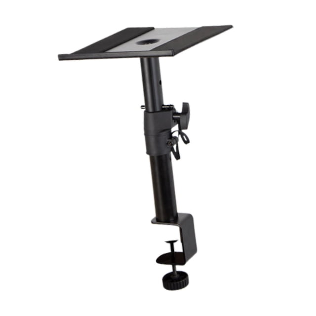 Guardoinrt Support de Haut-Parleur Réglable en Hauteur Support de Haut-Parleur Pince C Antidérapant avec Studio Noir avec Pince C