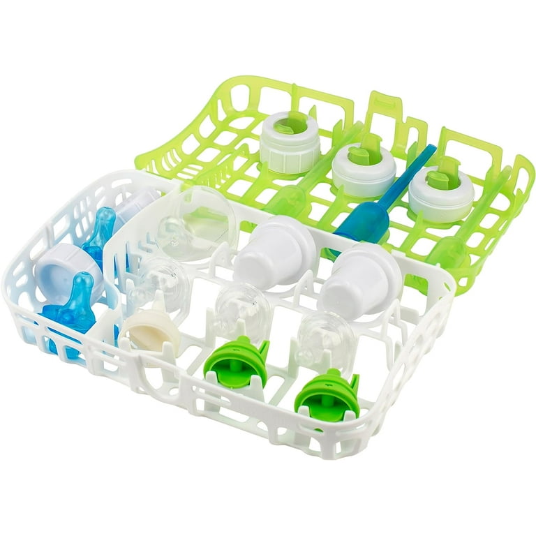 Dr. Brown s Dishwasher Basket for Small Baby Bottle Parts Pacifiers and Accessories Clean Store and Organize Newborn Essentials Green BPA free Walmart