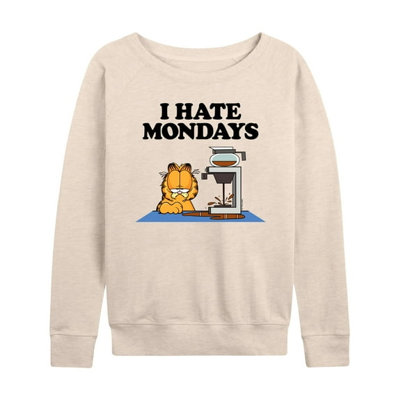 Garfield - I Hate Mondays - Women's Lightweight French Terry Long Sleeve Shirt