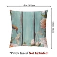 thumbnail image 4 of BANET White Rose Bouquets Throw Pillow Covers Floral Flowers Square Pillow Cases Set of 2 for Decorative Cushion Bed Couch Sofa Turquoise 12x12in, 4 of 7