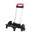 thumbnail image 2 of jiaping Foldable Trolley Cart Luggage Cart with Wheels,6 Wheels Stair Climbing Cart Folding Hand Cart Wheeled Cart for Travelers Kids , Red, 2 of 9